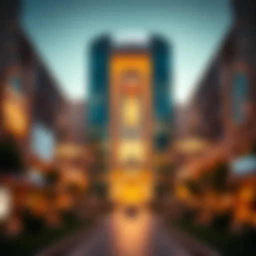 Modern architecture of Al Manara Center