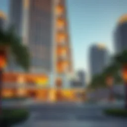 Exterior view showcasing the architectural elegance of Clover Bay Tower.
