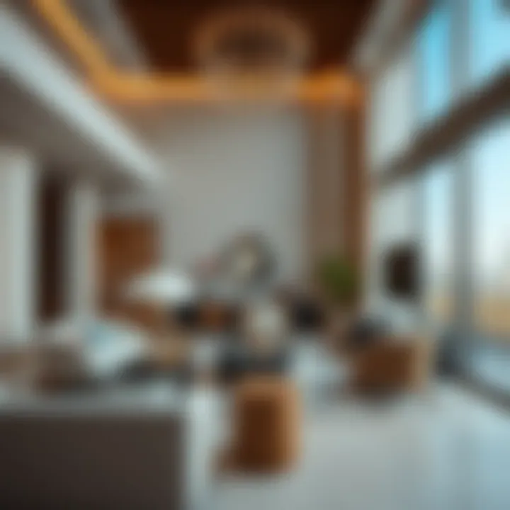 An elegant apartment interior highlighting luxury short-term rental
