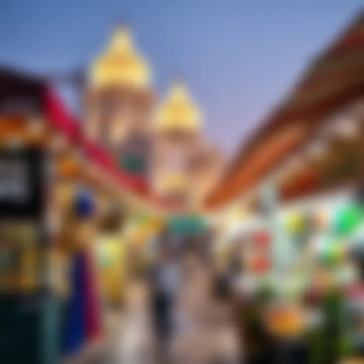 A vibrant marketplace in Dubai reflecting real estate opportunities