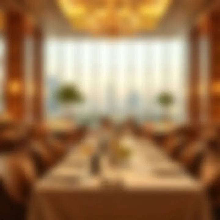 Dining area with gourmet offerings at Edge Creek Hotel