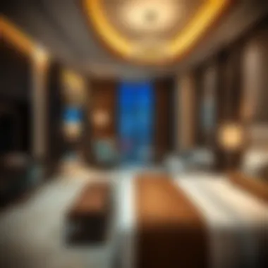 Exquisite Interior Design of Guest Room Luxurious guest room interior at Edge Creek Hotel