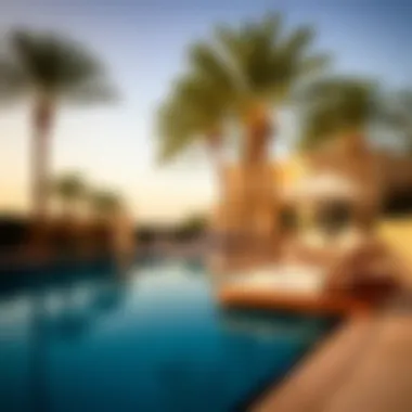 Serene Poolside Retreat at Edge Creek Hotel Swimming pool and relaxation area at Edge Creek Hotel