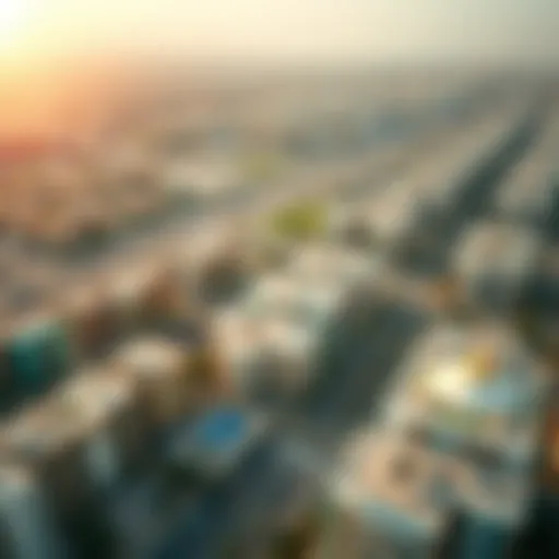 Aerial view of Al Nahda showcasing urban landscape