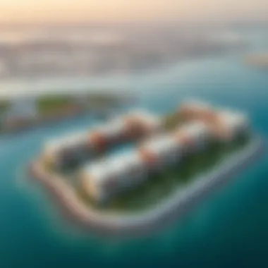 Aerial view of Avani Palm and its surroundings