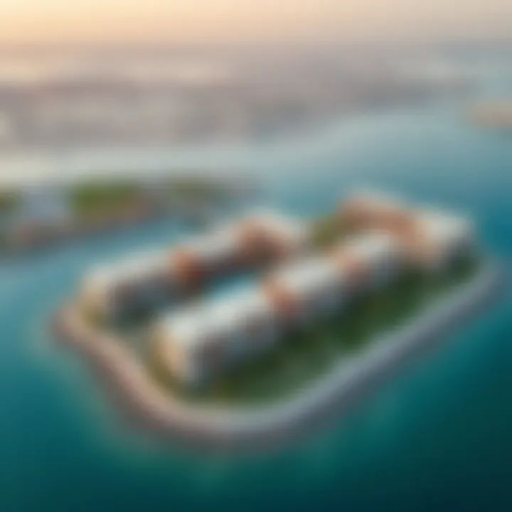 Aerial view of Avani Palm and its surroundings