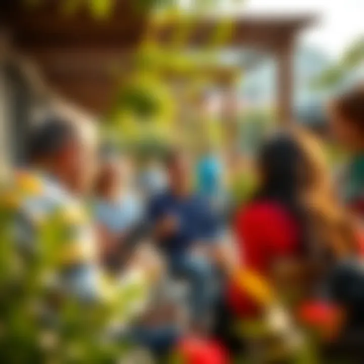 Vibrant community atmosphere at Danube Viewz