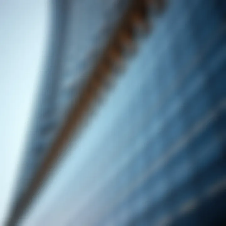 Architectural details of Dubai Star Tower's facade