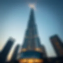 Stunning view of Dubai Star Tower from the base