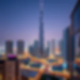 A stunning view of Dubai's skyline showcasing modern architecture