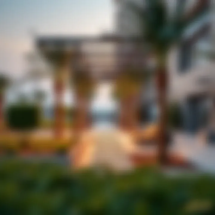 Community amenities such as parks and recreational facilities in مجمع عوافي