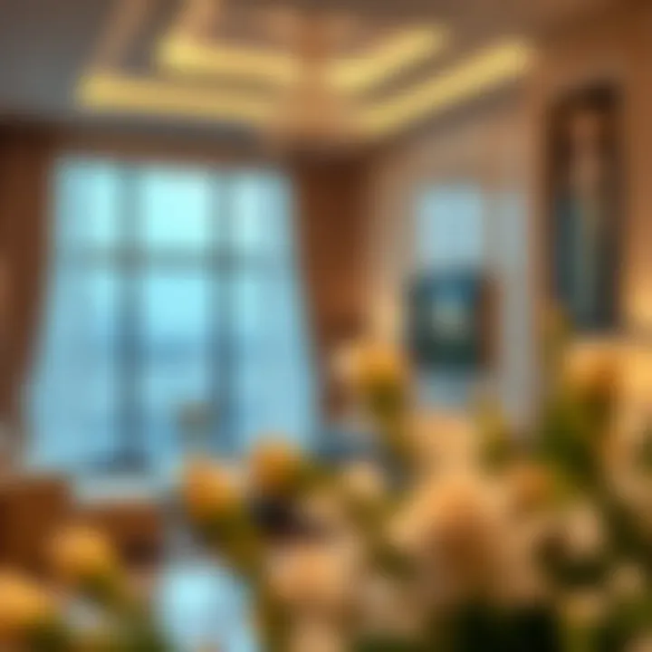 Luxurious interior of a residential unit in مجمع عوافي