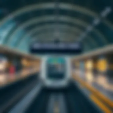 Map of the Mall of Emirates Metro Station and its connections