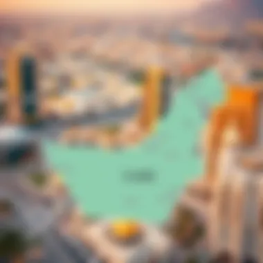 UAE Cities and New Visa Regulations Impact Map of UAE highlighting major cities