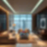 Luxurious interior design of Raf Hotel Apartment
