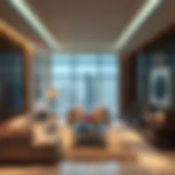 Luxurious interior design of Raf Hotel Apartment