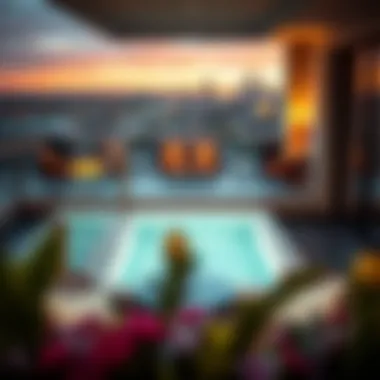Stunning view from the balcony of The Capital Hotel Apartments
