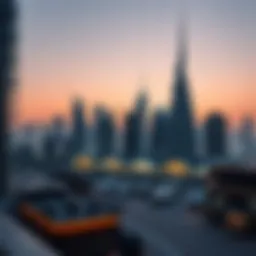 Modern skyline of Dubai showcasing luxury apartments