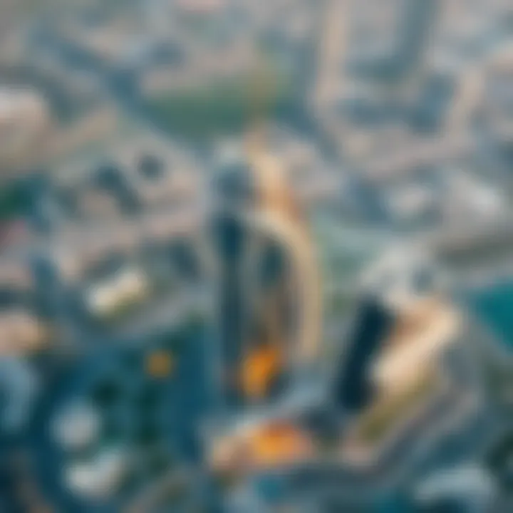 Aerial view of ميغامول showcasing its architectural design