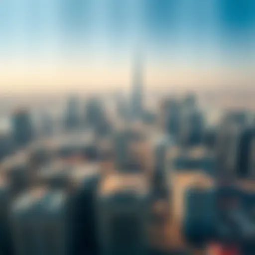 Aerial view of Dubai skyline showcasing prime real estate locations