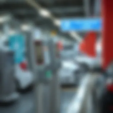Innovative Payment Methods for Public Parking A close-up of modern parking payment methods including mobile apps and machines.