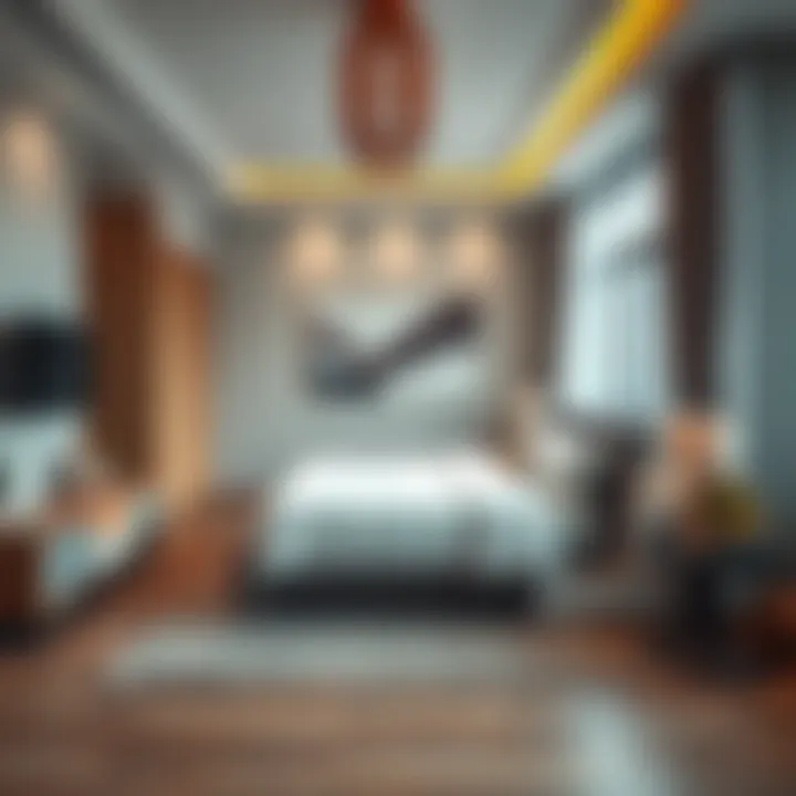 Interior of a modern room in Bur Dubai highlighting diverse accommodation options